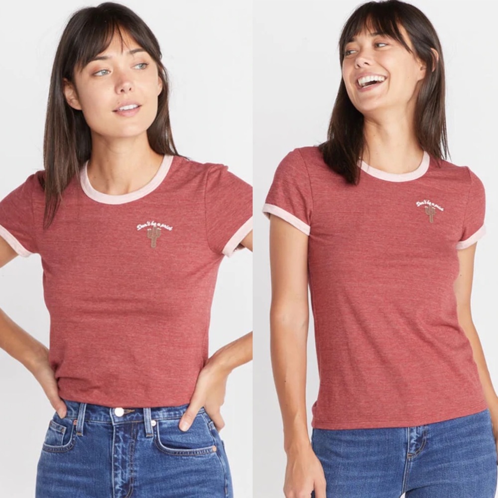Marine Layer Don’t Be A (Prick) Ringer Tee